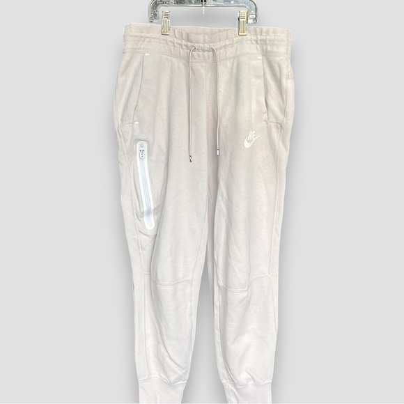 Nike Pants - Nike Light Beige Jogger Sweatpants | Zip Pocket | Size S